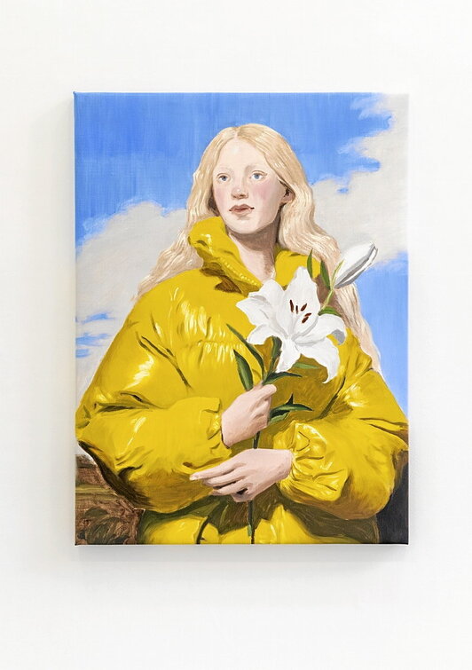 «Lirio blanco», una de las propuestas de Nieves Álvarez que se puede ver en la galería bilbaina SC Gallery hasta el 10 de abril.