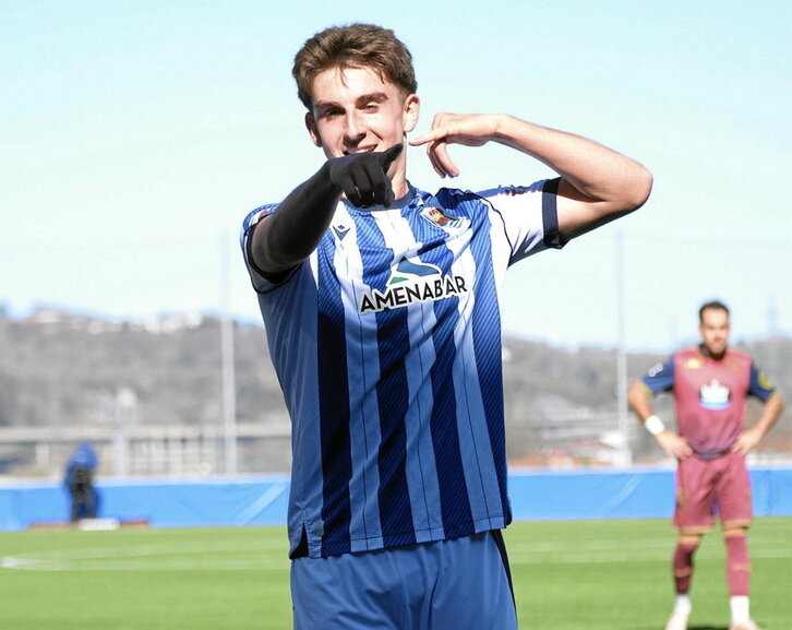 Lander Astiazaran, autor del primer gol del Sanse.