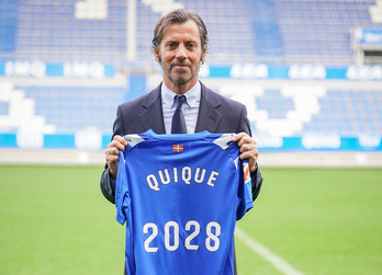 Quique Sánchez Flores ha firmado para esta campaña y dos más.