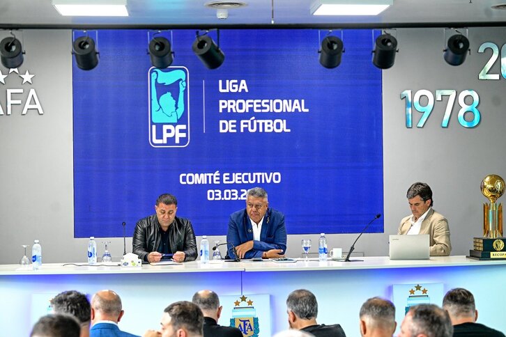 Reunión el martes de la Asociación de Fútbol Argentino (AFA), liderado por su presidente Claudio 'Chiqui' Tapia.