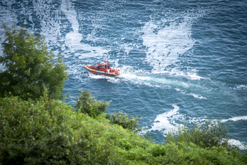 Operativo de búsqueda de una personas desaparecida en Igeldo, en una imagen de archivo.