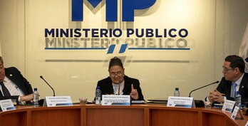 Consuelo Porras Guatemalako fiskal nagusia, artxiboko irudi batean.