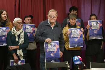 Abenduan aurkeztu zuten martxoaren 14ko manifestazioa Iruñean.