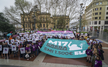 ELAren ekitaldia, Donostiako Bulebarrean.