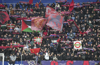 Además de en la grada, ‘No hay tregua’ volverá a sonar por megafonía en El Sadar.