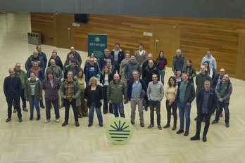 Ehnergiako sustatzaileetako batzuk, Kursaaleko aurkezpenean. 