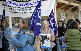Euskal Herriko Mugimendu Feministaren Martxoaren 8ko mobilizazioen aurkezpena, Bilbon.