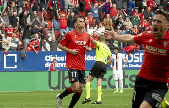 Ante Budimir, con un gol en el 94, rescató un punto para Osasuna.