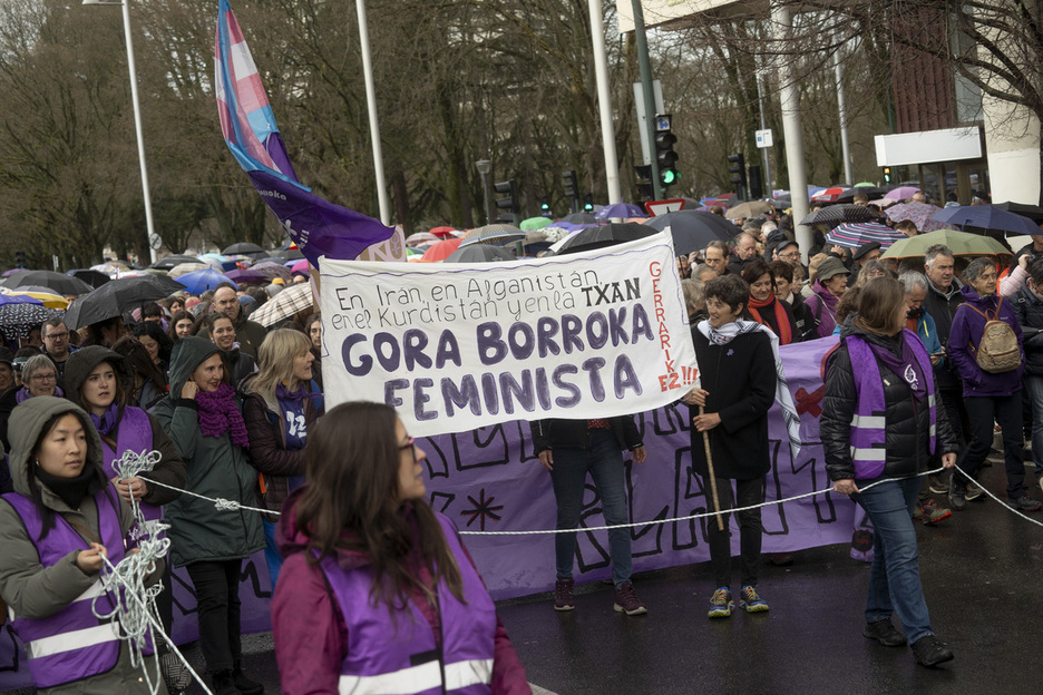 «Gora borroka feminista», ozen entzun ohi den esaldia.