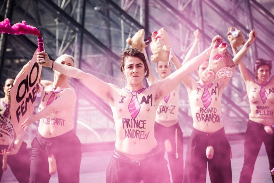 Paris (Estatu Fransesa). Femen kolektiboko kideak.