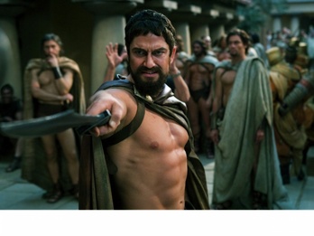 Espartako Leonidas I erregea gorpuztu zuen zineman Gerald Butlerrek.