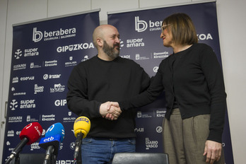 Jon Begiristain eta Tati Garmendia, asteazken honetan Bidebietan.