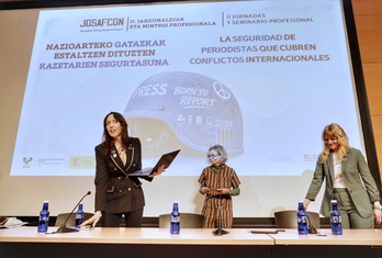 Presentación del informe en el campus de Leioa.