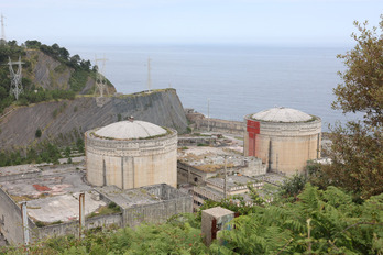 Antigua central nuclear de Lemoiz.