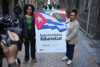 Presnetación de la iniciativa Euskal Herria Kuba para financiar placas solares para la isla.