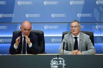 Jose Ignacio Perez eta Joxerramon Bengoetxea ostiral honetan.