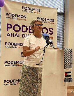 Neniques Roldán, coordinadora de Podemos.