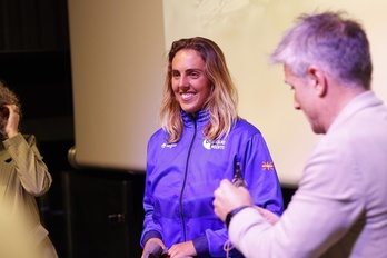 Nadia Erostarbe, en un homenaje que recibió el año pasado.
