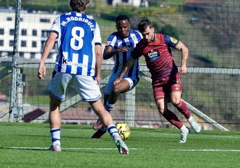Ochieng ha sido el autor del primer gol txuri urdin en Córdoba.
