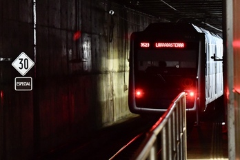 Metro Bilbao garantiza el 30% de los servicios habituales.