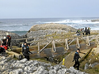 Imagen de la pasarela que colapsó.