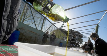 Olio dastaketa, azoka batean, Oionen.