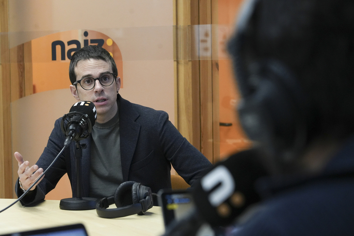 Pello Otxandiano, en una reciente entrevista en Naiz Irratia.