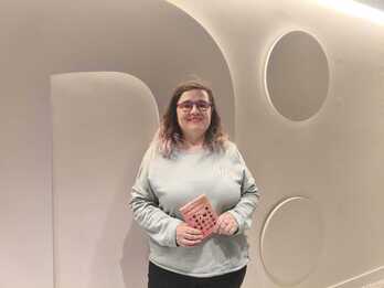 Amaia Ocerin, NAIZ eta GARAren Bilboko erredakzioan.