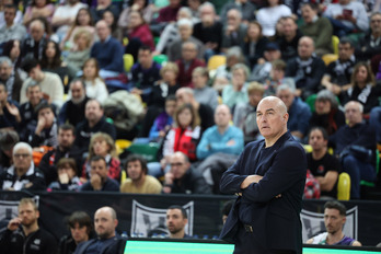Jaume Ponsarnau ha logrado la identificación completa de la afición de Bilbao Basket con su labor en el banquillo.