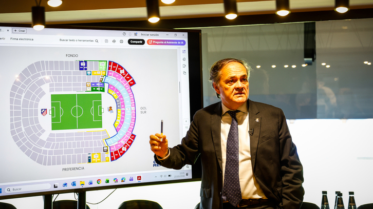 Jokin Aperribay, en una comparecencia anterior sobre las entradas para la final.