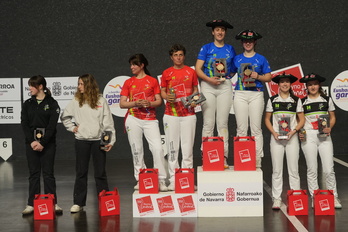 Ados Pilotako Binakako Txapelketako finalistak eta txapeldunak.