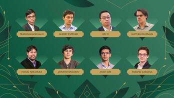 Los ocho participantes del Torneo de Candidatos.