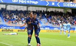 Martón y Mada, los goleadores armeros contra Las Palmas.