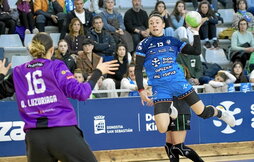 Imagen de una de las muchas contras que pudo rematar Maitane Etxeberria.