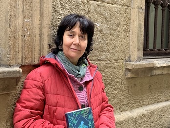 Idoia Fraile, liburuaren aurkezpenean.