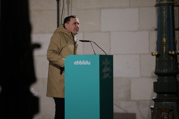 Arnaldo Otegi, tras la manifestación de Bilbo en noviembre de 2025.