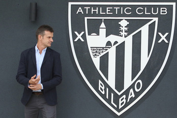 Uriarte, en una imagen de archivo en las instalaciones de Lezama.