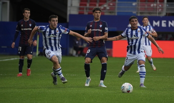 Eibar y Sanse se enfrentaron en septiembre pasado en Ipurua, con victoria azulgrana por dos goles a uno.