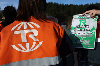 Imagen de archivo de una movilización de trabajadores de Tubos Reunidos.