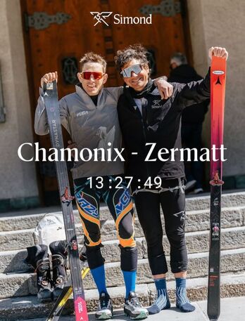 Jacquemoud eta Boffelli, pozarren, Chamonix-Zermatt zeharkaldian eginiko errekorrarekin.