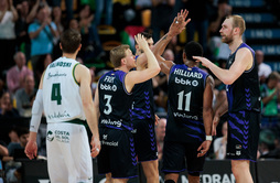 Harald Frey volvió de su lesión en el reciente partido de Bilbao Basket ante Unicaja.