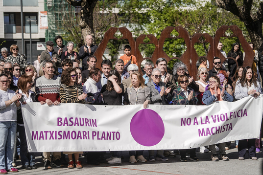 Hilketa salatzeko Basaurin egindako mobilizazioa.