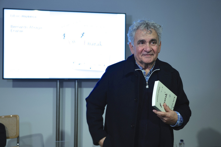 Bernardo Atxagak ‘Enarak’ bere azken lanaren «aurkezpen oso berezia» egingo du.