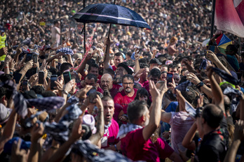 Txupinazo eguna Gasteizen.