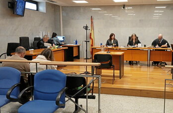 Imagen de la vista en la que fue condenado el dueño de La Gilda del Norte por la Audiencia de Bizkaia.
