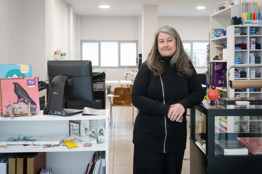 Nieves Ramos, dueña de Minerva Imprenta Moderna.