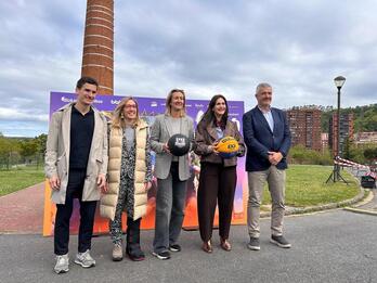 Presentación de la segunda edición de «Bilbao 3X3 Jokoan».