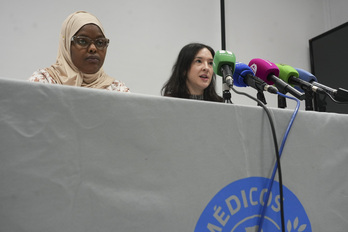 Djamila Djalo y María Flamarique han dado a conocer las conclusiones del informe de Médicos del Mundo. 