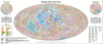 2024ko apirilean argitaraturiko Ilargiaren Mapa Geologikoa.
