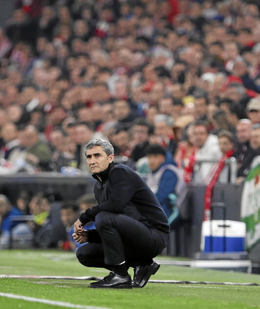 Valverde, el domingo ante el Villarreal.